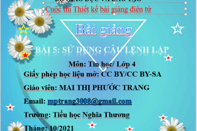 Bài giảng điện tử trong cuộc thi thiết kế bài giảng điện tử năm 2021